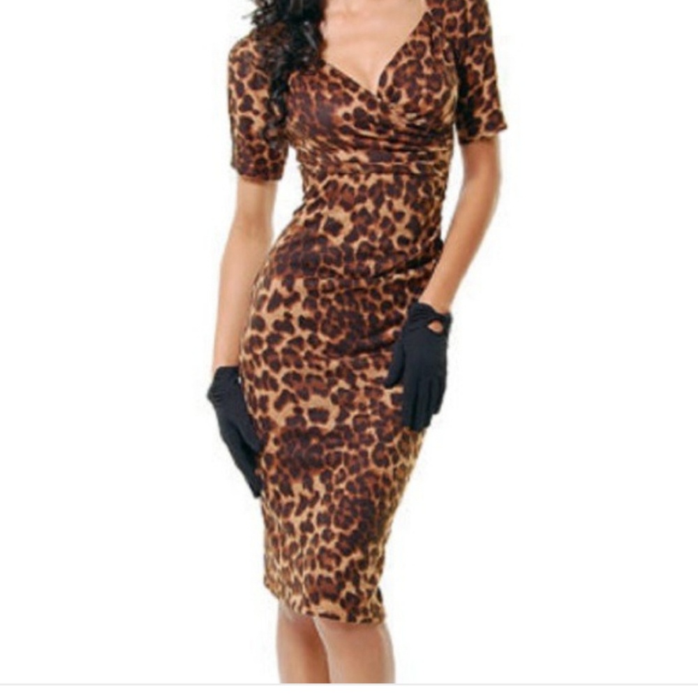 Animal print dress L